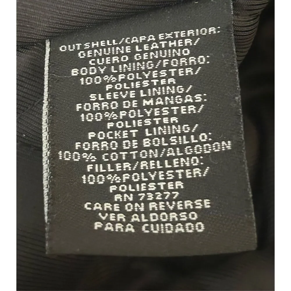 Croft & Barrow Men’s Leather Bomber Jacket Size XLT